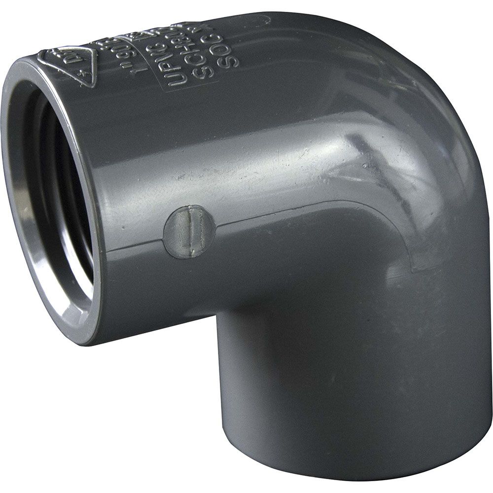 Soval 511-020 - 2" PVC Socket and Thread SxT 90 Elbow