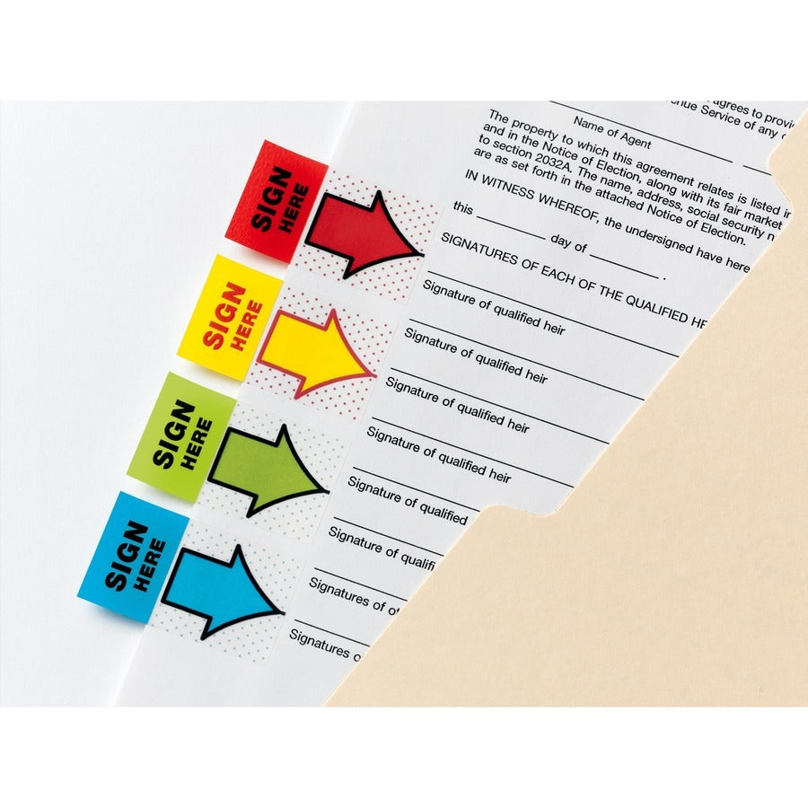 3M 3M MMM680SH4VA Post-it Flags Arrow Message 1 inches Page Flags 248 Pack 680SH4VA