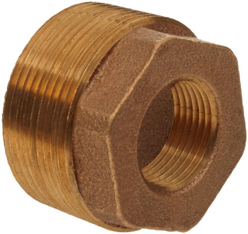 Merit Brass X114-1208 Hex Head Pipe Bushing 3/4 x 1/2