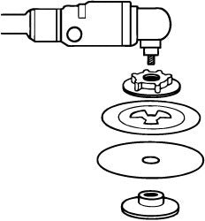 3M 3M 81735 Abrasive Disc Face Plate 5 Inch 12000 Rpm