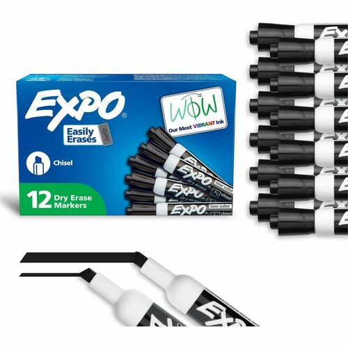 SHARPIE Newell Brands SAN80001A Dry-erase Marker Black Chisel Tip
