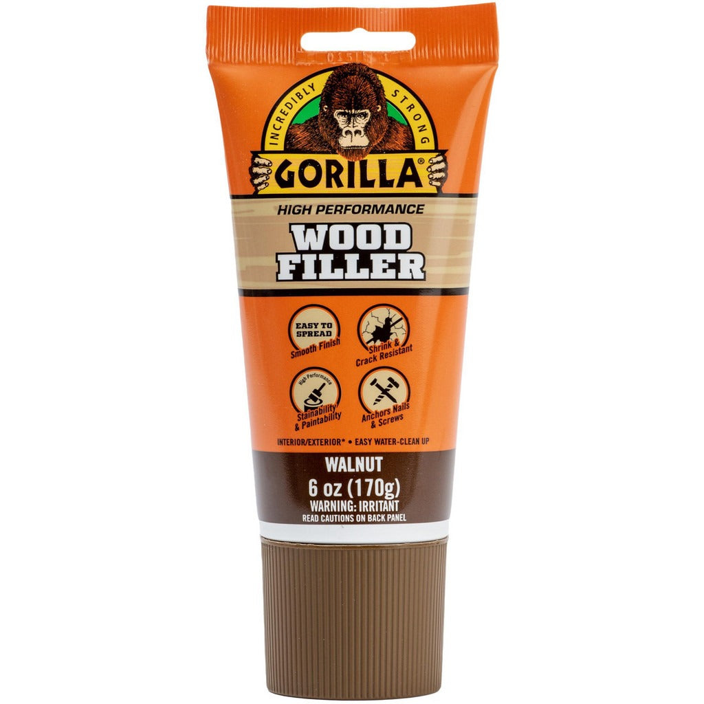 GORILLA GLUE Gorilla Glue 112126 Wood Repair Compound Walnut 6 Oz