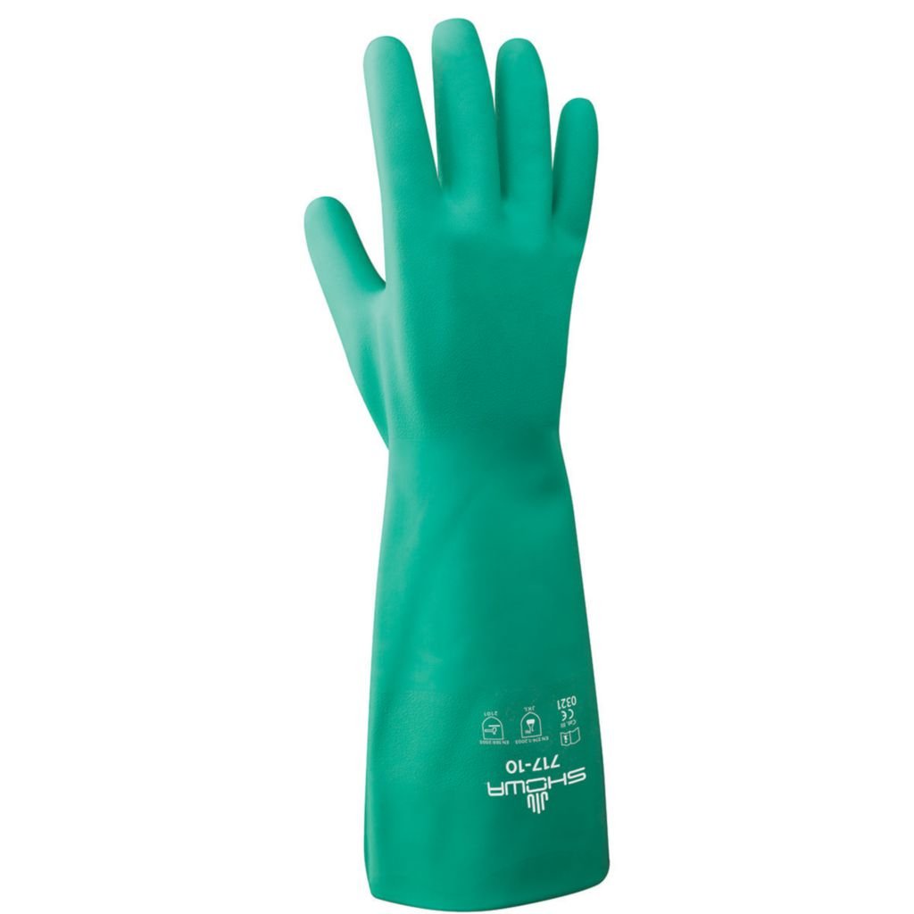 SHOWA 717-07 Unlined Nitri-Solve Unsupported Nitrile Gloves Case of 144