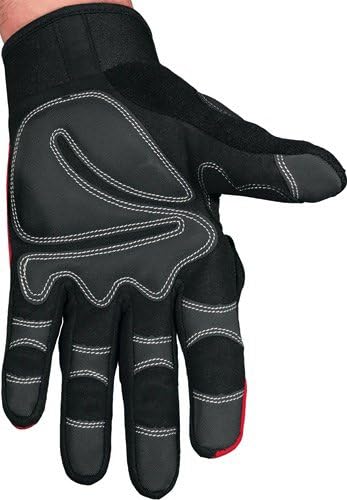 MCR Safety 924S Multi-Task Gloves Synthetic Palm Foam Padding Black Small 1-Pair