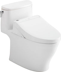 TOTO MW6423084CEFG#01 Washlet Nexus One-Piece Elongated 1.28 GPF Toilet C5 Bidet Seat Cotton White