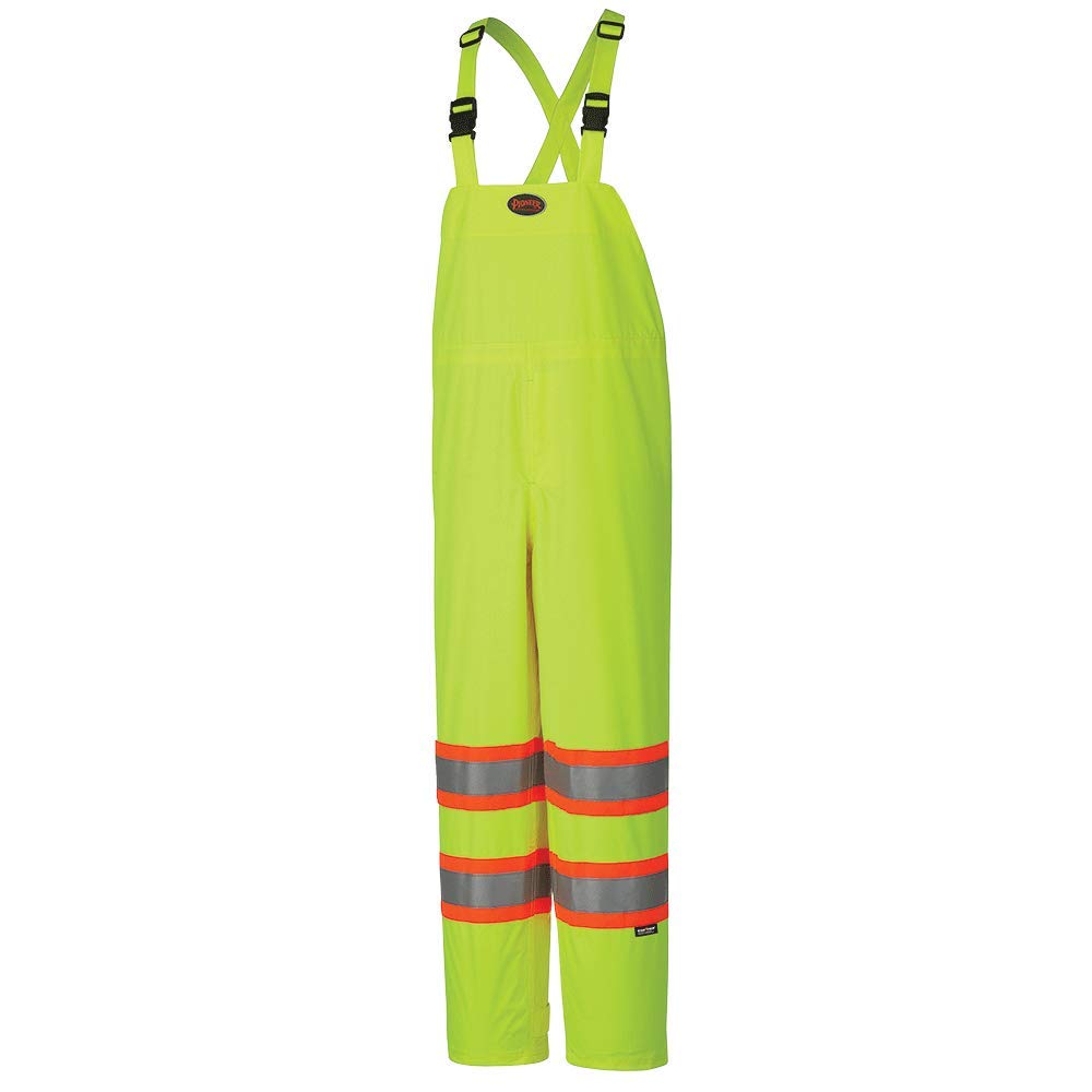 Pioneer V1090260U-M High Visibility Lightweight Waterproof Safety Work Pants Yellow/Green M