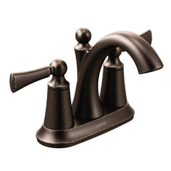 Moen 4505ORB Wynford Two Handle Centerset Bathroom Faucet with Pop-Up Drain Oil Rubbed Bronze