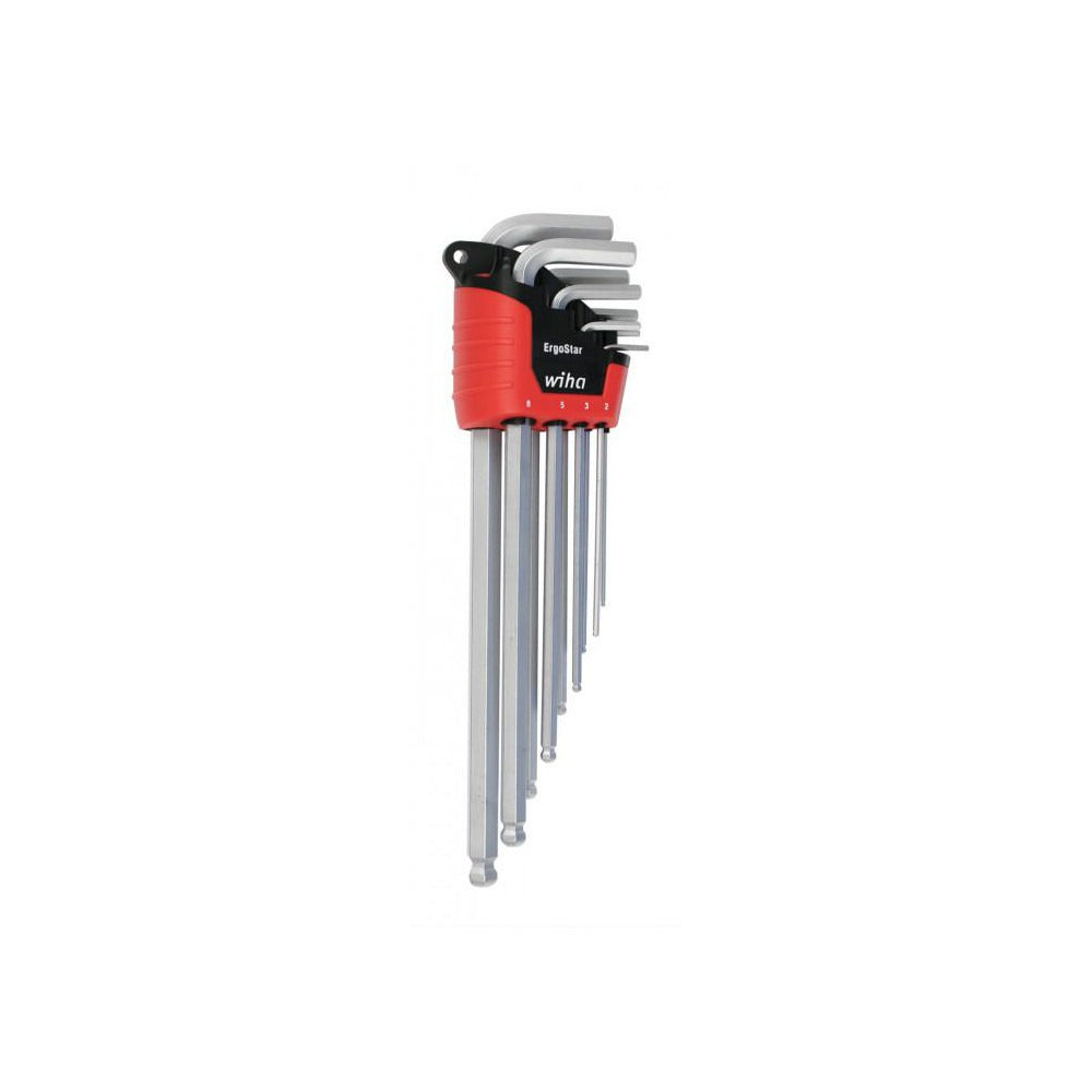 WIHA Wiha 66996 Ball End Hex Key Set 1.5 to 10mm 9 Piece