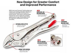 Crescent C6CCSVN Locking C-Clamp with Swivel Pads 6 Inch