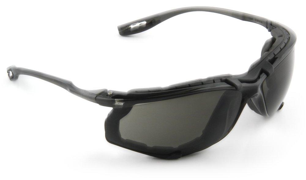 3M 7000128260 Virtua Polycarbonate Grey Frame Safety Glass with Anti-fog and Grey Lens