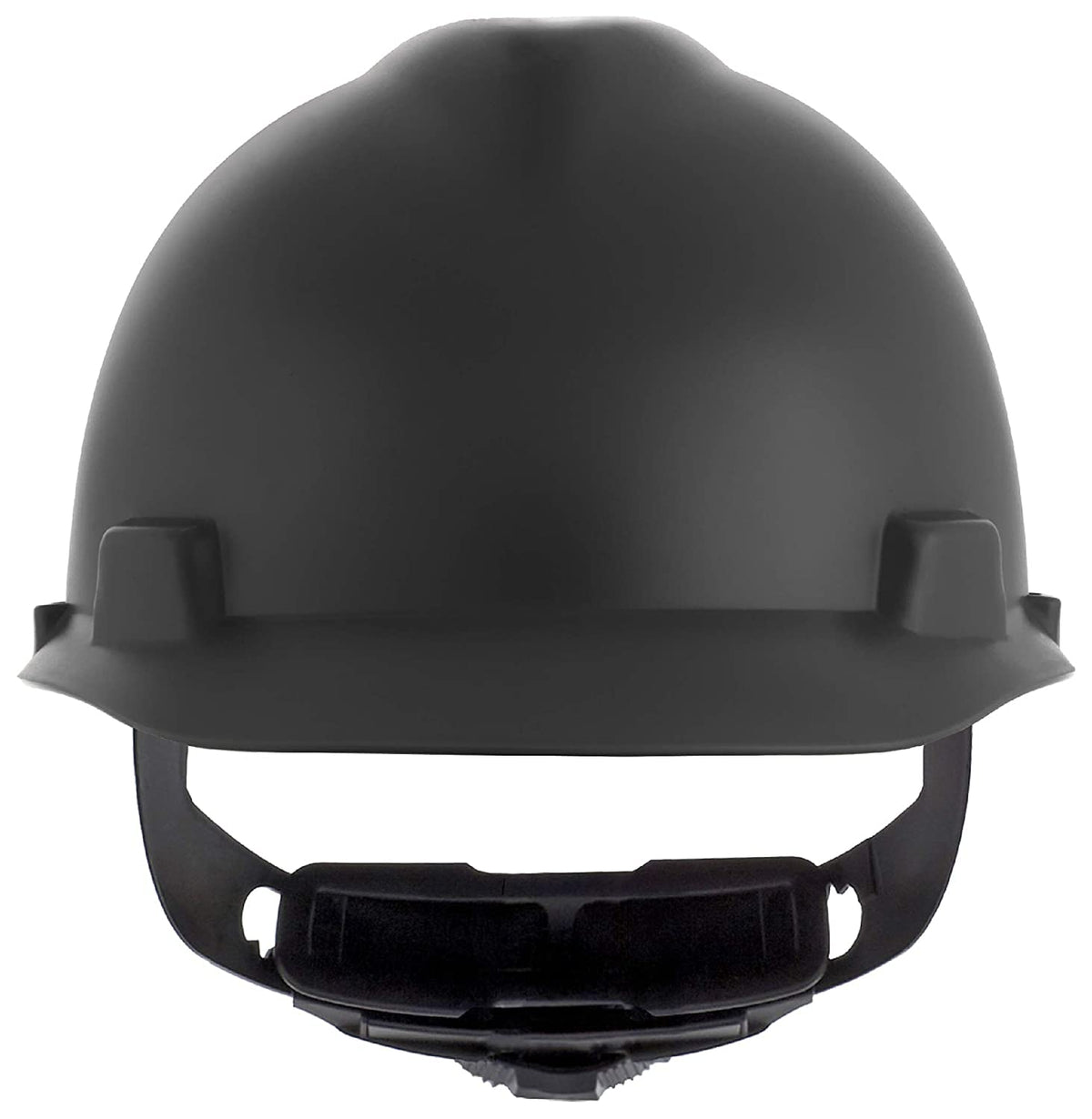 MSA 10203092 V-Gard Hard Hat Matte Black Cap Style Fas-Trac III Suspension