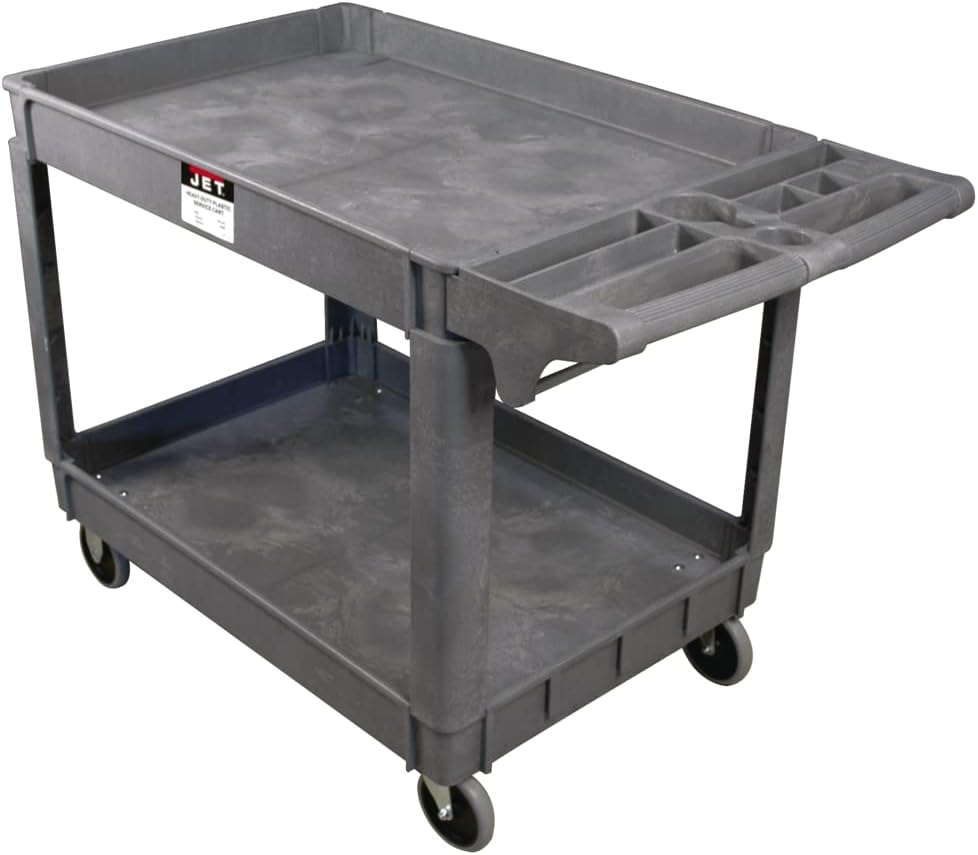 Jet 140019 PUC-3725 Resin Utility Cart 550 lbs 46 in x 25-1/2 in x 33-1/2 in