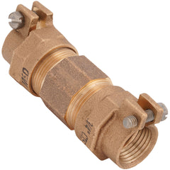 A.Y. McDonald 5140-111 Octagonal Straight Coupling, 3/4 in Nominal, -22 CTS Mac-Pak Compression End Style, Brass