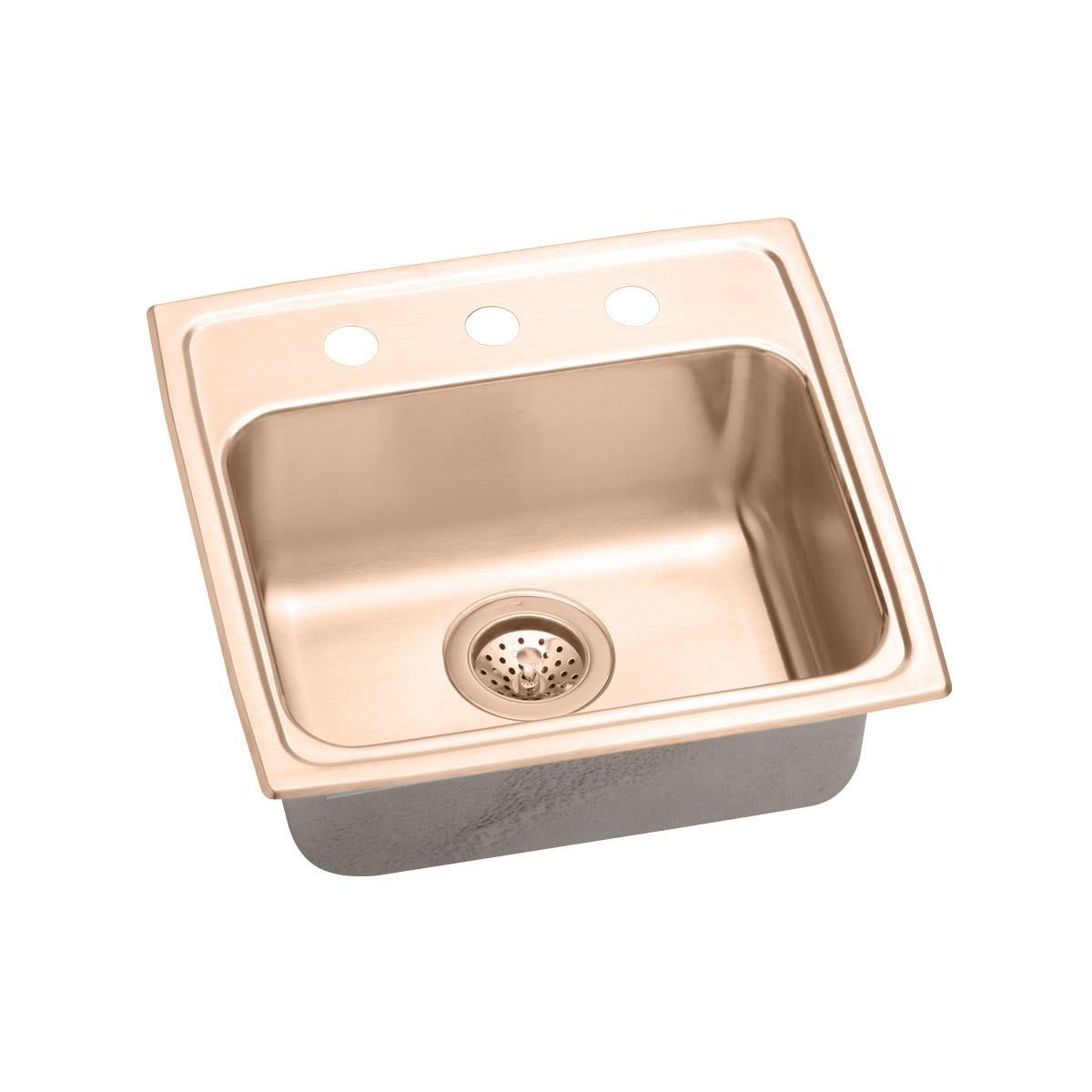 BSC PREFERRED Bsc Preferred LRAD1918401-CU Copper Drop-in Kitchen Sink Ada
