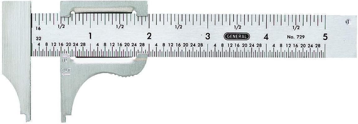 General Tools 729 Slide Caliper 0 to 4 Inch Stainless Steel