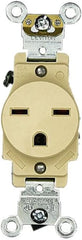 Leviton 5661-I Single Receptacle 15 Amp 250 Volt NEMA 6-15R