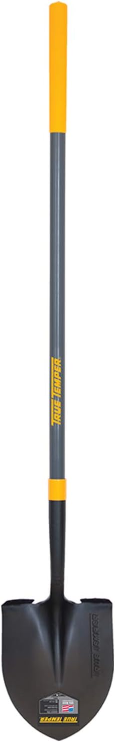 True Temper 2584300 Round Point Shovel Fiberglass Handle 47 Inches