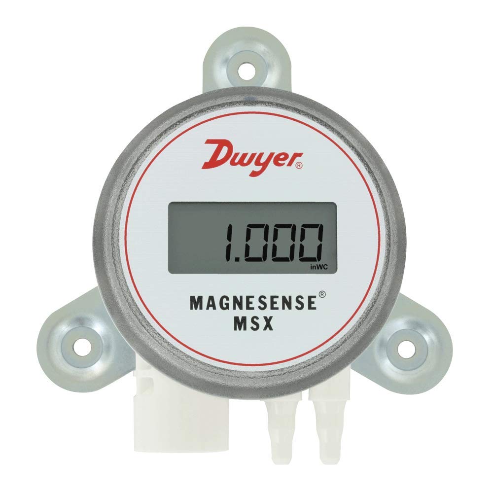 Dwyer MSX-W20-IN-LCD Differential Pressure Transmitter Wall Mount LCD Display