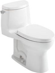 TOTO MS604124CUFG01 UltraMax II One-Piece Elongated 1.0 GPF Universal Height Toilet and SoftClose Seat Cotton