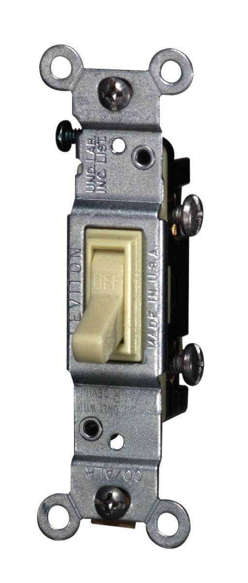 Leviton 2651-2I Toggle CO/ALR Single-Pole AC Quiet Switch 15 Amp 120 Volt Replacement MPN