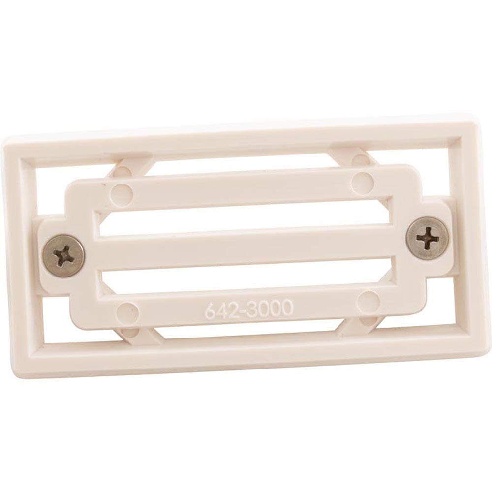 Waterway Plastics 640-3000 2 x 4 3-Bar Grate and Frame