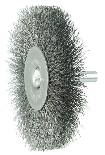 Weiler 17965 Crimped Wire Radial Wheel 0118 Steel Fill 1/4 Stem USA Pack of 10