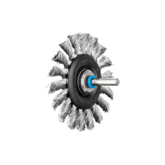 Pferd 82921 3 Shank Mtd Knot Wheel Brush .014 SS Wire 1/4 Shank