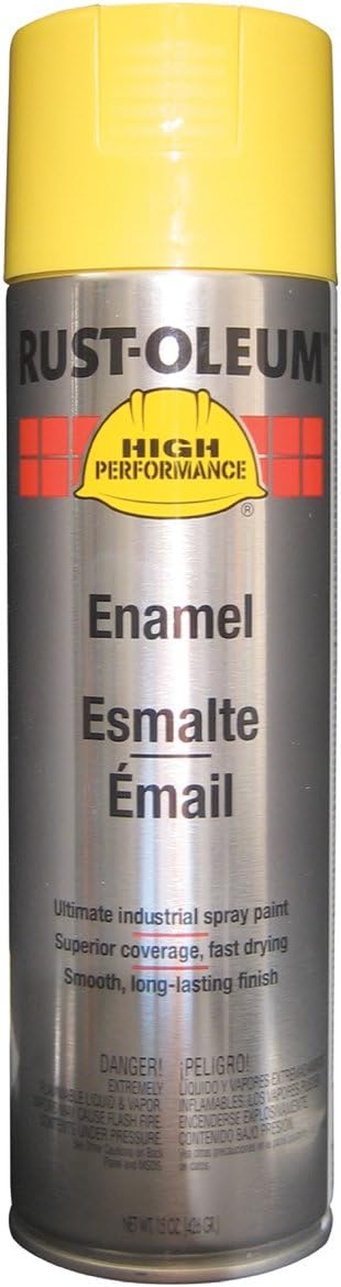 Rust-Oleum V2143838 System Enamel Spray Paint 15 Ounce Safety Yellow