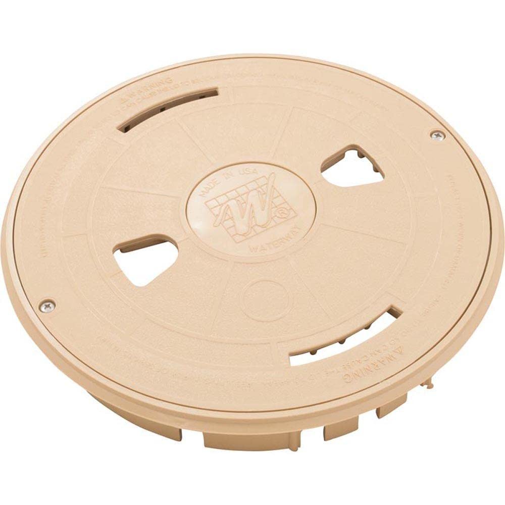 Waterway Plastics 540-6469WW-B Skimmer Lid and Mount Ring Assembly Beige for Pools