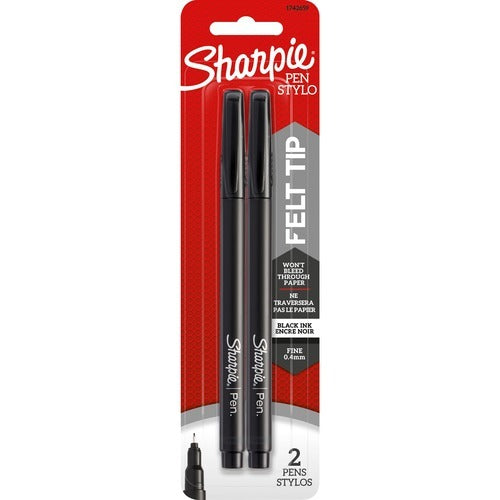 SHARPIE Newell Brands SAN1742659 Fine Point Permanent Pen 2-pack