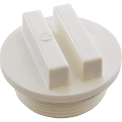 Praher E-19-S1 Plug for ABS Side Mount Valves 1-1/2 Inch MPT White