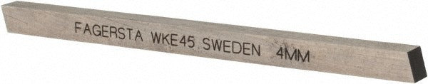 SECO TOOLS Seco 02139 Tool Bit Blank 4x4x63mm WKE45 Cobalt Square