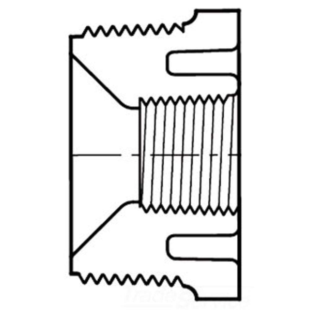 Spears 839-072 Reducing Bushing MPT x FPT 1/2 x 1/4 PVC Schedule 80