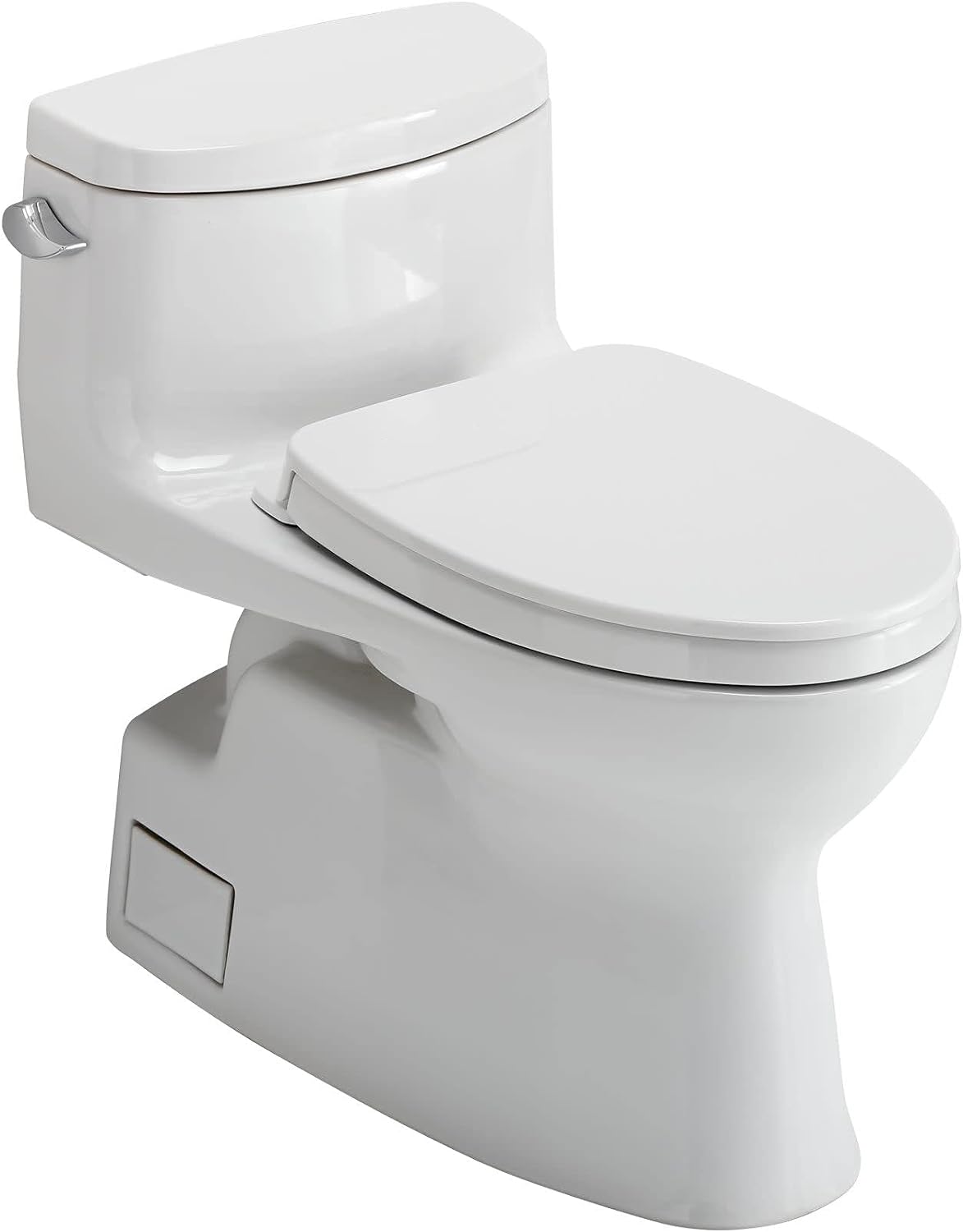 TOTO MS644124CEFG#01 Carolina II One-Piece Elongated 1.28 GPF Universal Height Toilet and SoftClose Seat Cotton