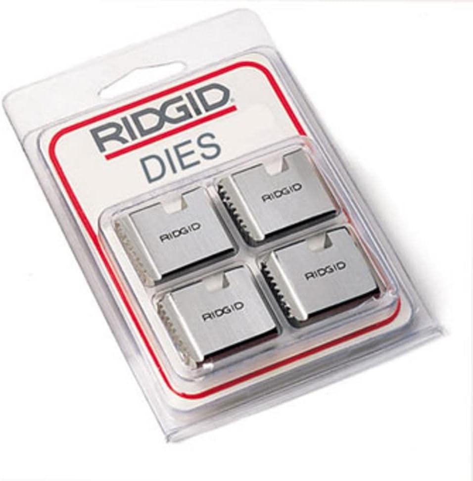 RIDGID 38120 Pipe Dies for Receding Gear Threaders, Right-Handed High-Speed NPT Pipe Dies with Nominal Pipe Size of 2-1/2-Inches to 4-Inches for 141 Geared Pipe Threaders