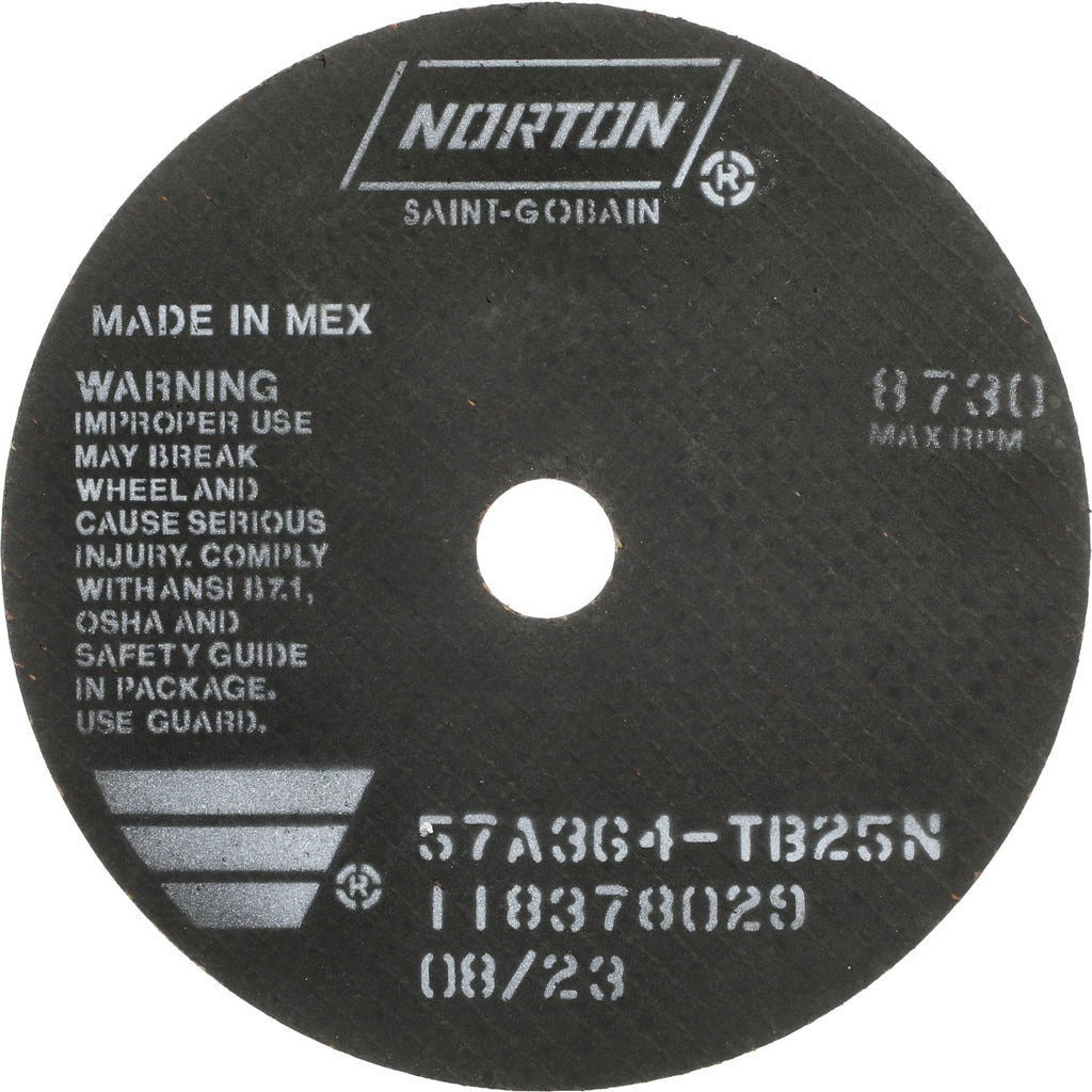 NORTON Norton 66252922675 Cut-off Wheel 7in Aluminum Oxide 36 Grit