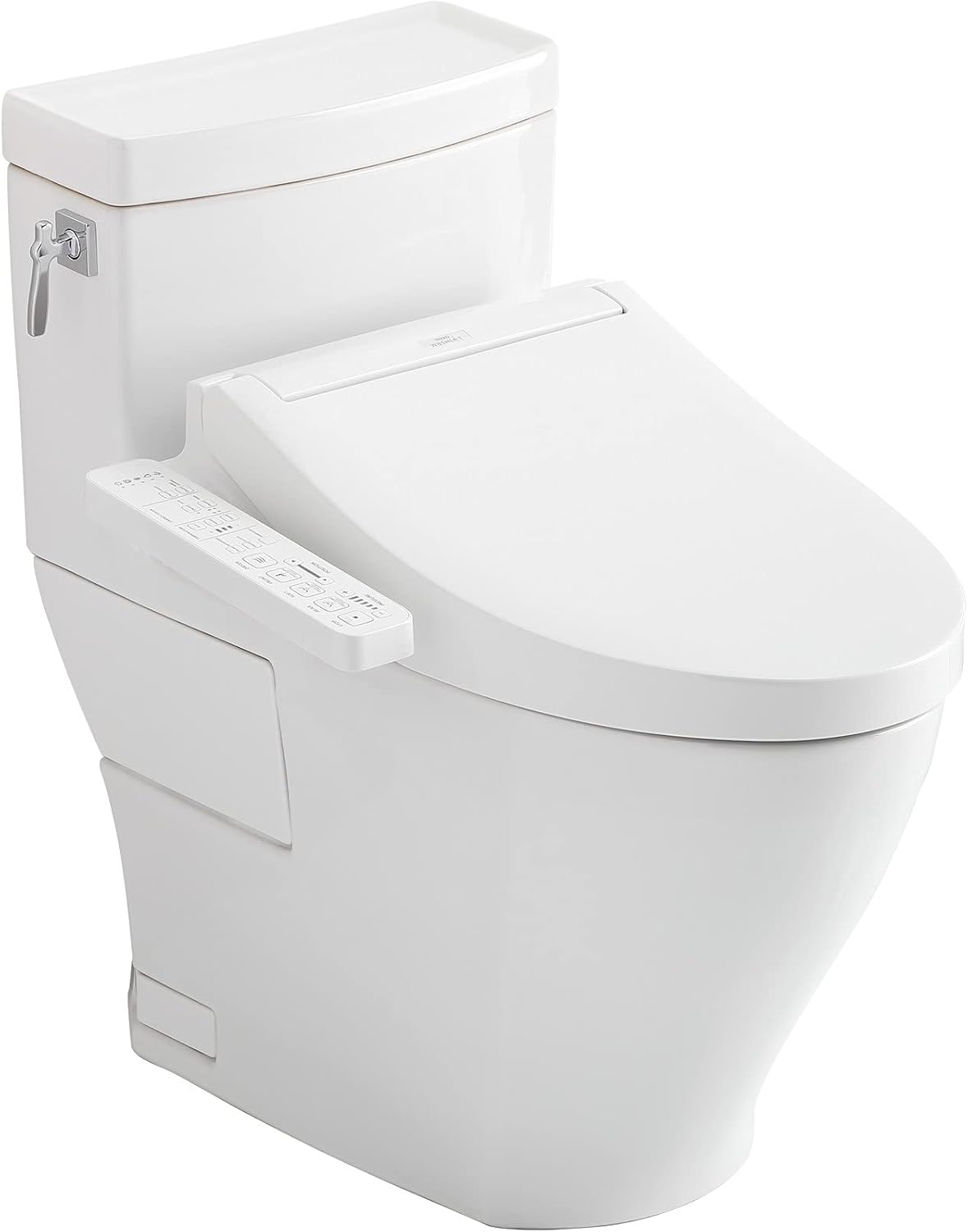 TOTO MW6263074CEFG#01 Aimes One-Piece Elongated Toilet and WASHLET C2 Bidet Seat Cotton White