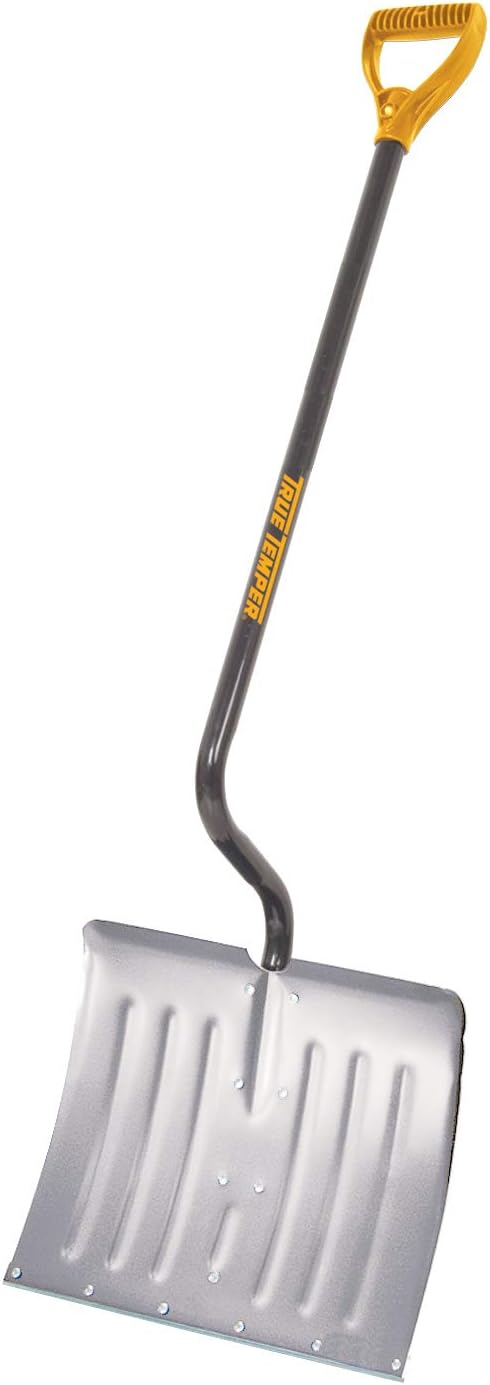 True Temper 1641200 Snow Shovel 18-Inch Aluminum Ergonomic Steel Handle