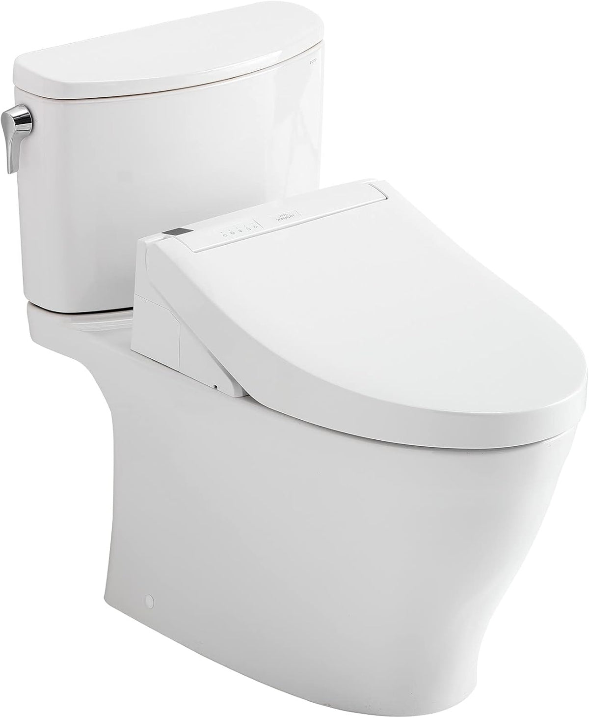 TOTO MW4423084CUFG01 Nexus 1G Two-Piece Elongated 1.0 GPF Toilet with C5 Bidet Seat Cotton White