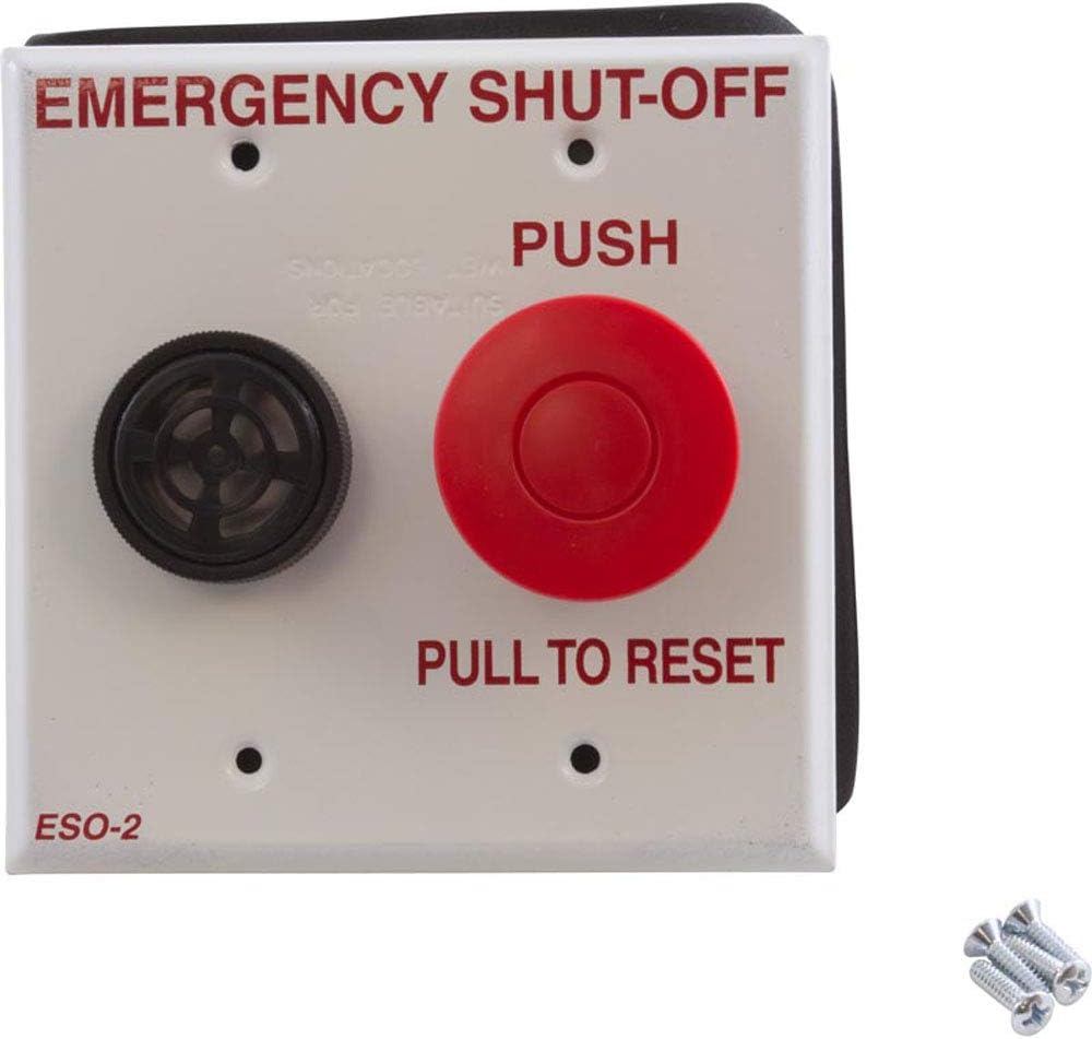 Pentair ESO2 Double Gang Plate Shut-Off Switch with Alarm for ComPool Pool and Spa Control System