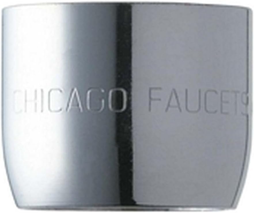 Chicago Faucets E3JKABCP Replacement Aerated Outlet Chrome Finish 2.2 GPM