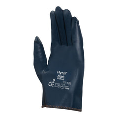 Ansell 103575 Hynit Nitrile-Impregnated Gloves, Size 10, Blue