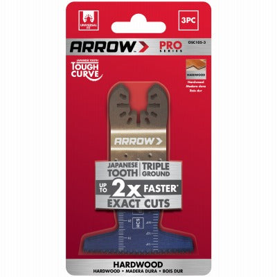 BSC PREFERRED Bsc Preferred OSC105-3 Oscillating Curved Blade 3 Pack