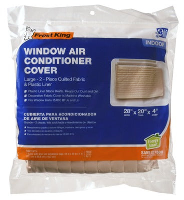 FROST KING Thermwell AC11H Indoor Ac Cover 2 Piece Large 20x28 in