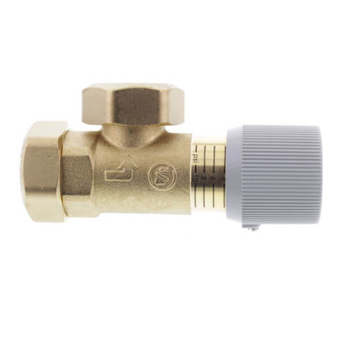 Caleffi 519502A Differential Bypass Valve 3/4 NPT Up To 9 GPM