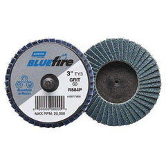 Norton 77696090166 Flap Disc Type 27 Disc Diameter 2 In Abrasive Grit 40 Pack of 3