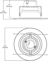 HALO LA56069271EWH 2700K Color Temperature Integrated LED Retrofit Downlight Module