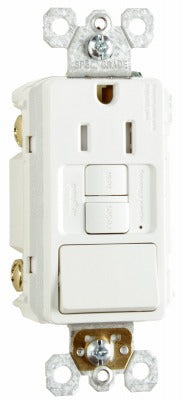 LEGRAND Pass Seymour 1597SWTTRWCCD4 Gfci Switch Combo 15A 125V White 4-pack