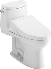 TOTO MW6043084CEFG#01 UltraMax II 1.28 GPF Toilet and WASHLET C5 Bidet Seat Cotton White