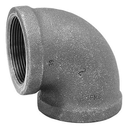 Anvil 0310001805 2 in. Female Black Malleable Iron 90-Degree Elbow